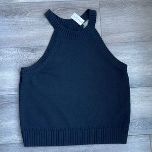 Banana Republic - Black Knit racer back tank sweater